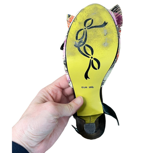 Quirky Colorful Poetic License platform ankle buckle heels - 38.5 - Picture 6 of 6